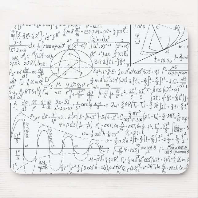 Mathematic Lovers, Math Formula, Math Geek Mouse Mat (Front)