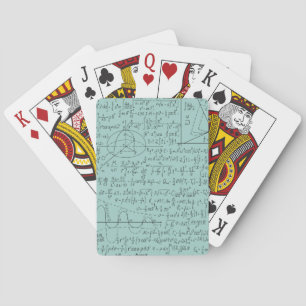 Mathematic Lovers, Math Formula, Math Geek Playing Cards