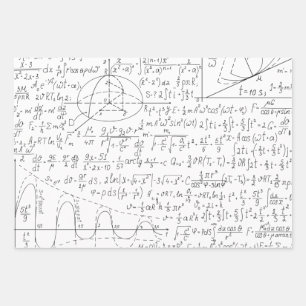 Mathematic Lovers, Math Formula, Math Geek Wrapping Paper Sheet