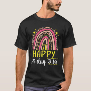 Mathematic Math Teacher Happy Pi Day 3 14 Leopard T-Shirt