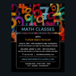 Mathematic Number Design, Math Classes Advertising Poster<br><div class="desc">Mathematic Number Design,  Math Classes Advertising Poster By The Business Card Store.</div>