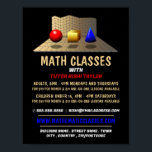 Mathematic Shapes, Math Classes Advertising Poster<br><div class="desc">Mathematic Shapes,  Math Classes Advertising Poster By The Business Card Store.</div>