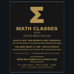 Mathematic Sigma Symbol, Math Classes Advertising Flyer<br><div class="desc">Mathematic Sigma Symbol, Math Classes Advertising Flyers By The Business Card Store.</div>