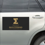 Mathematic Sigma Symbol, Math Tutor, Teacher Car Magnet<br><div class="desc">These vehicle magnets come in a variety of shapes and sizes. A great way to advertise yourself,  your business or your company.</div>