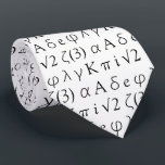 Mathematical Constants Tie<br><div class="desc">Add a little inspiration to the office -- or office party -- with a mathematical constants tie,  which features twelve common and advanced mathematical constants! The perfect gift idea for the mathematician!

Design © W.H. Sim,  All Rights Reserved. See more at zazzle.com/expressionsoccasions</div>