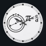Mathematical Definition of Pi Large Clock<br><div class="desc">The Mathematical Definition of Pi.</div>