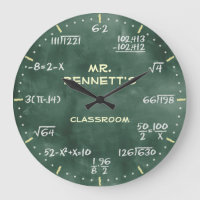 Mathematical Equations Personalizable Clock