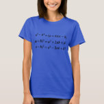 Mathematical formula T-Shirt<br><div class="desc">Filled with memories of math education that everyone will be exposed to in school</div>