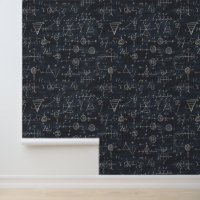 Mathematical Formulas On Black Draught Chalkboard