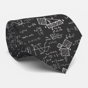 Mathematical Formulas Pattern Tie