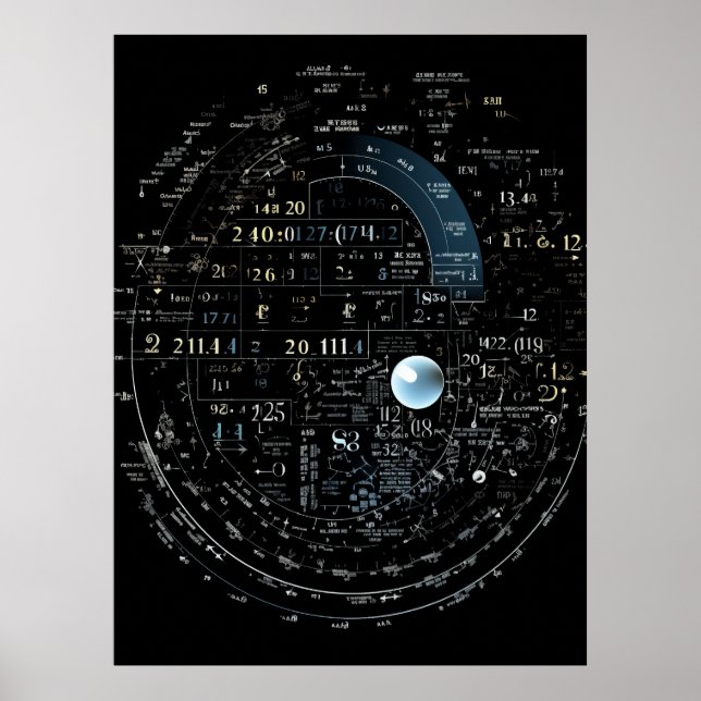 Mathematical formulas to solve real world problems poster (Front)