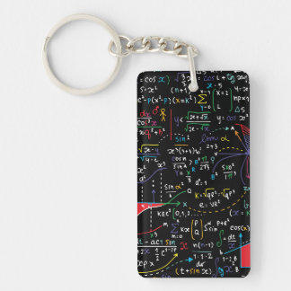 Mathematical geometry student teacher key ring