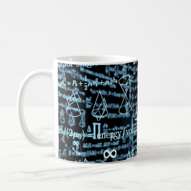 Mathematical Geometry Teacher Path Coffee Mug (Left)
