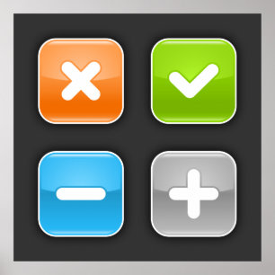 Mathematical Icons Poster