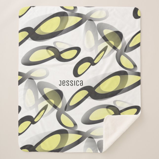 Mathematical Infinity Symbol in Graphic Design Sherpa Blanket (Front)