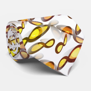Mathematical Infinity Symbol in Minimalism Style Tie