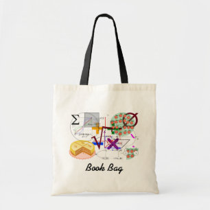 mathematical on a book bag.#4 tote bag