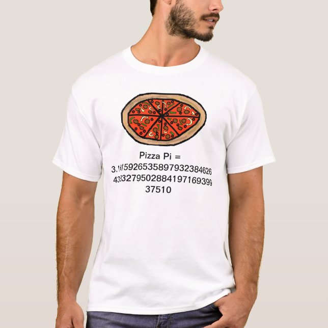Mathematical Pizza Pi T-shirt (Front)