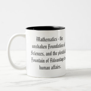 Mathematical Quotes Two-Tone Coffee Mug
