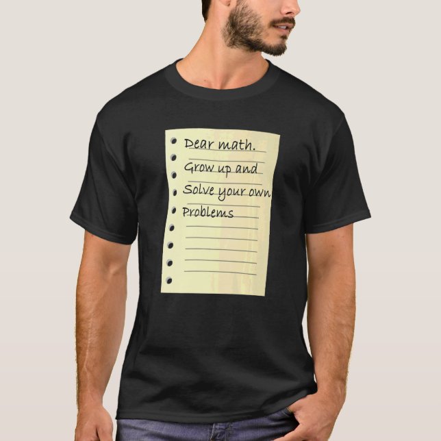 Mathematical Skill Problem Solving Math Learning C T-Shirt (Front)