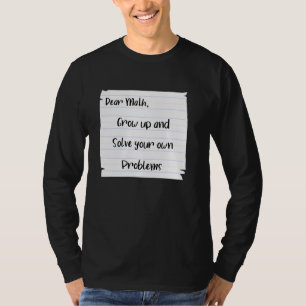 Mathematical Skill Problem Solving Math Learning C T-Shirt