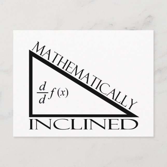 Mathematically Inclined Postcard (Front)