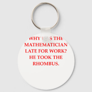 mathematician key ring