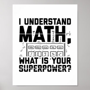 Mathematician   Math Teacher Students Gift Idea Poster