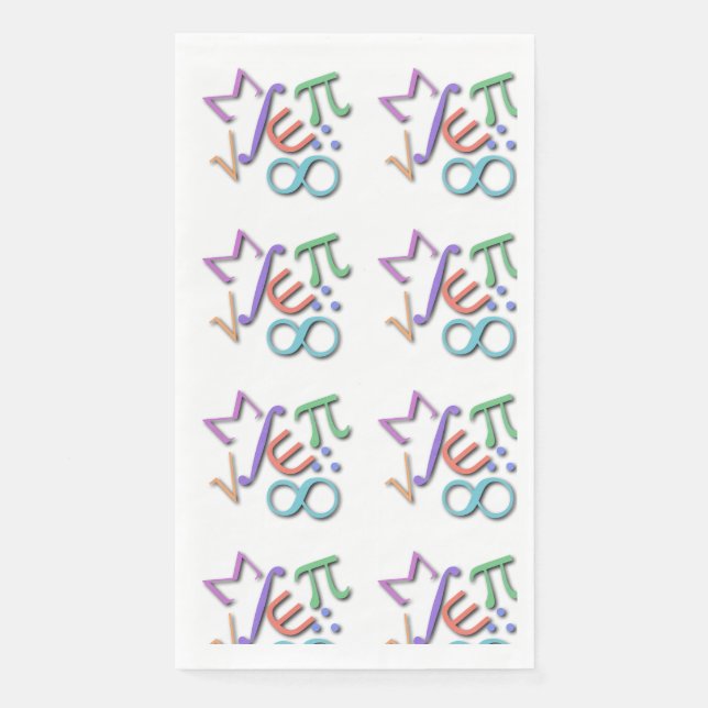 "mathematician" napkin (Front)