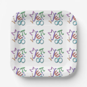"mathematician" paper plate
