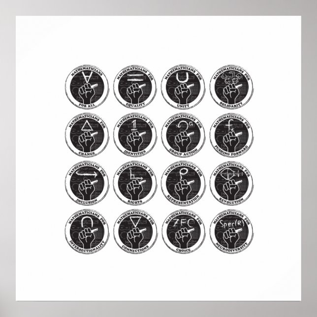 Mathematicians for All, etc Poster (Front)