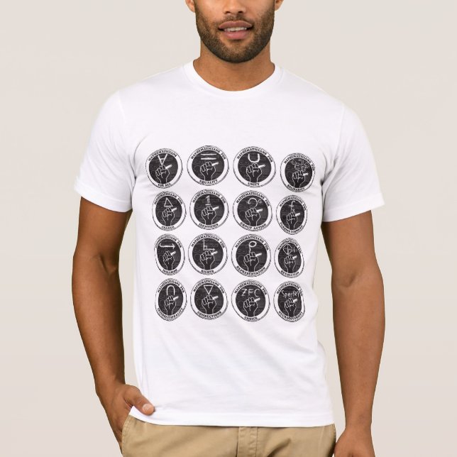 Mathematicians for All, etc T-shirt (Front)