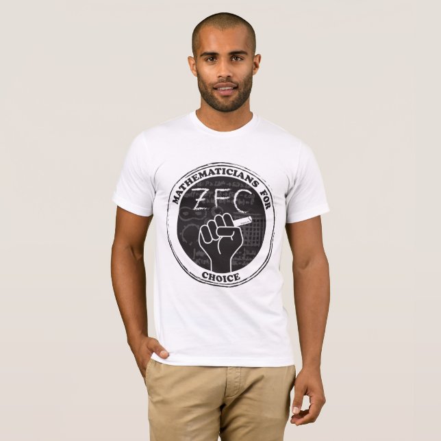 Mathematicians for Choice T-shirt (Front Full)