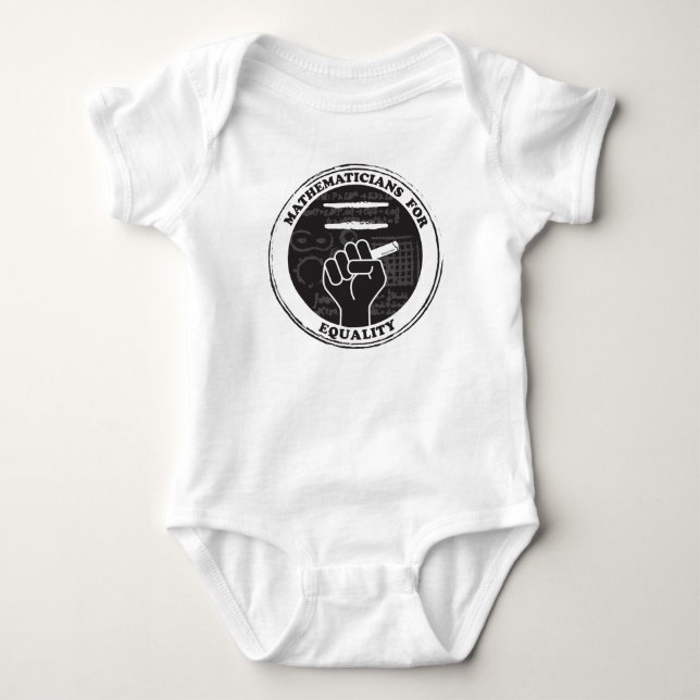 Mathematicians for Equality Baby Bodysuit (temp) (Front)