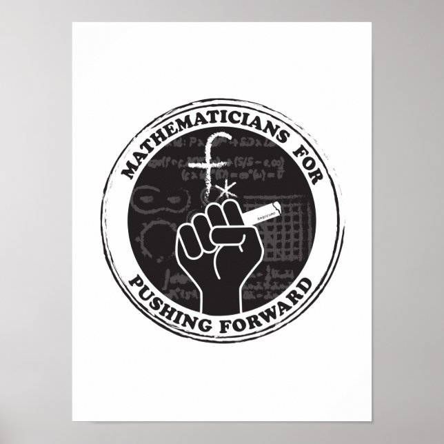 Mathematicians for Pushing Forward Poster (Front)