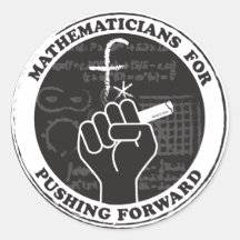 Mathematicians for Pushing Forward Stickers