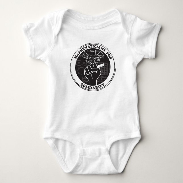 Mathematicians for Solidarity Baby Bodysuit (Front)