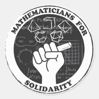 Mathematicians for Solidarity Stickers