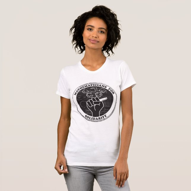 Mathematicians for Solidarity T-shirt (Front Full)