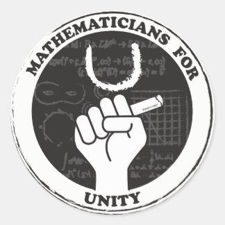 Mathematicians for Unity stickers