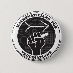 Mathematicians for Vaccinations Button
