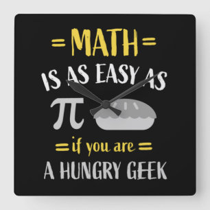 mathematicians Math Teachers Students Professors  Square Wall Clock