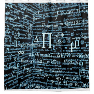 Mathematics Algebra Design Shower Curtain