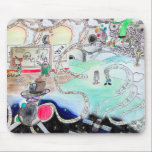 Mathematics cartoon humour - student, teacher, gee mouse mat<br><div class="desc">Mathematics,  math or science humour design Mouse pad for student,  teacher,  geek or nerd.</div>