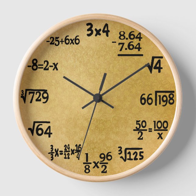 Mathematics Clock (Front)