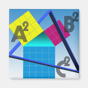 Mathematics, colourful design magnet