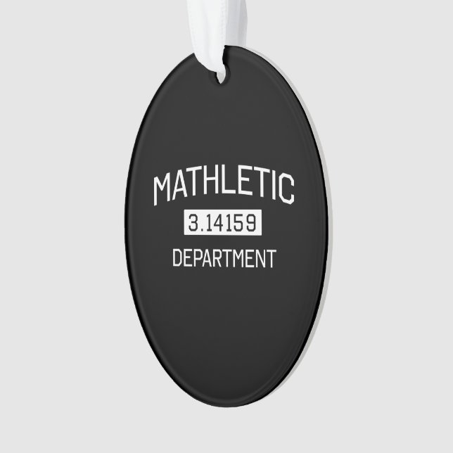 Mathematics Department Ornament (Front)