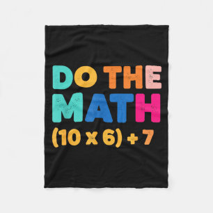Mathematics Do The Math Colorful Equation Design Fleece Blanket