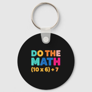 Mathematics Do The Math Colorful Equation Design  Key Ring