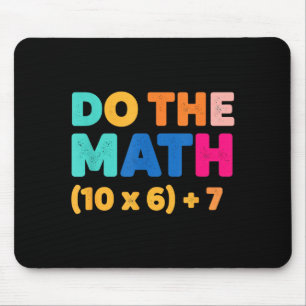 Mathematics Do The Math Colorful Equation Design Mouse Mat